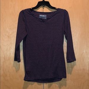 Eddie Bauer 3/4 sleeve shirt